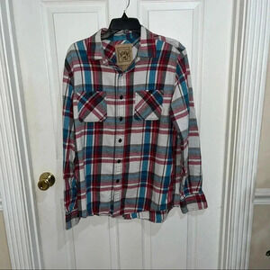 Red camel flannel shirt